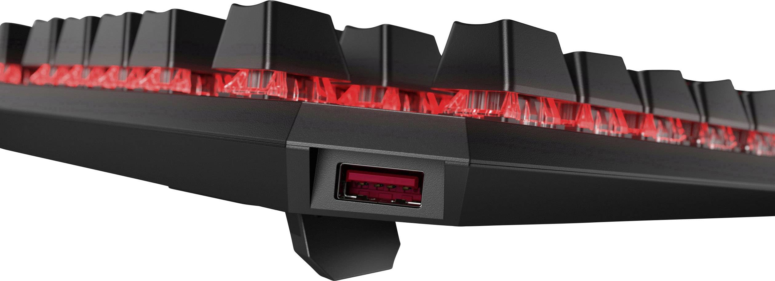 Omen OMEN Sequencer Keyboard USB Gaming-Tastatur Deutsch, QWERTZ Schwarz, Multi-Color Beleuchtet, Integriertes Scrollrad, USB-Anschluss