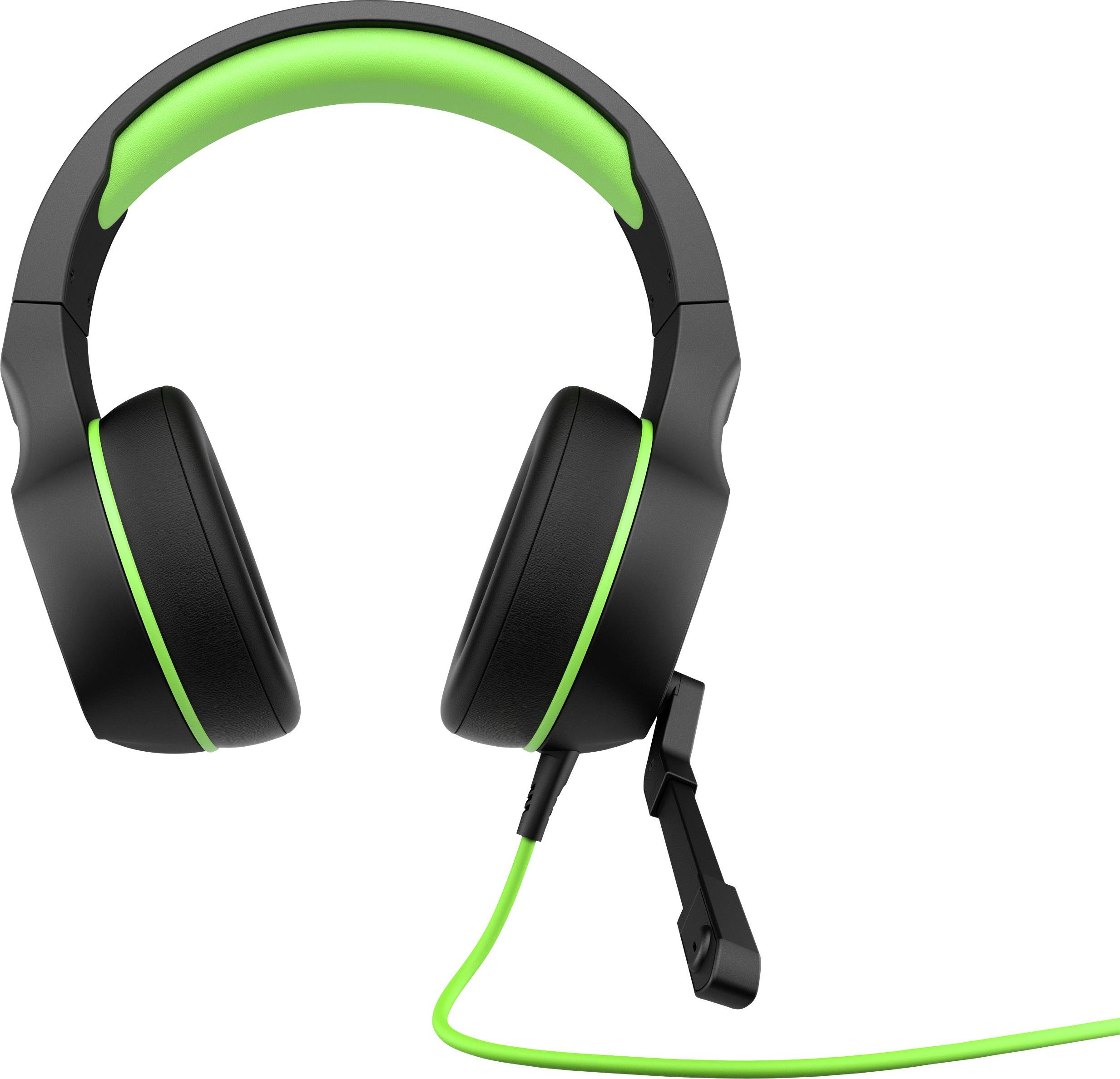 HP Pavilion Gaming Headset 400 Over Ear Headset kabelgebunden Stereo Schwarz, Grün Lautstärkeregelung, Mikrofon-Stummschaltung Gaming