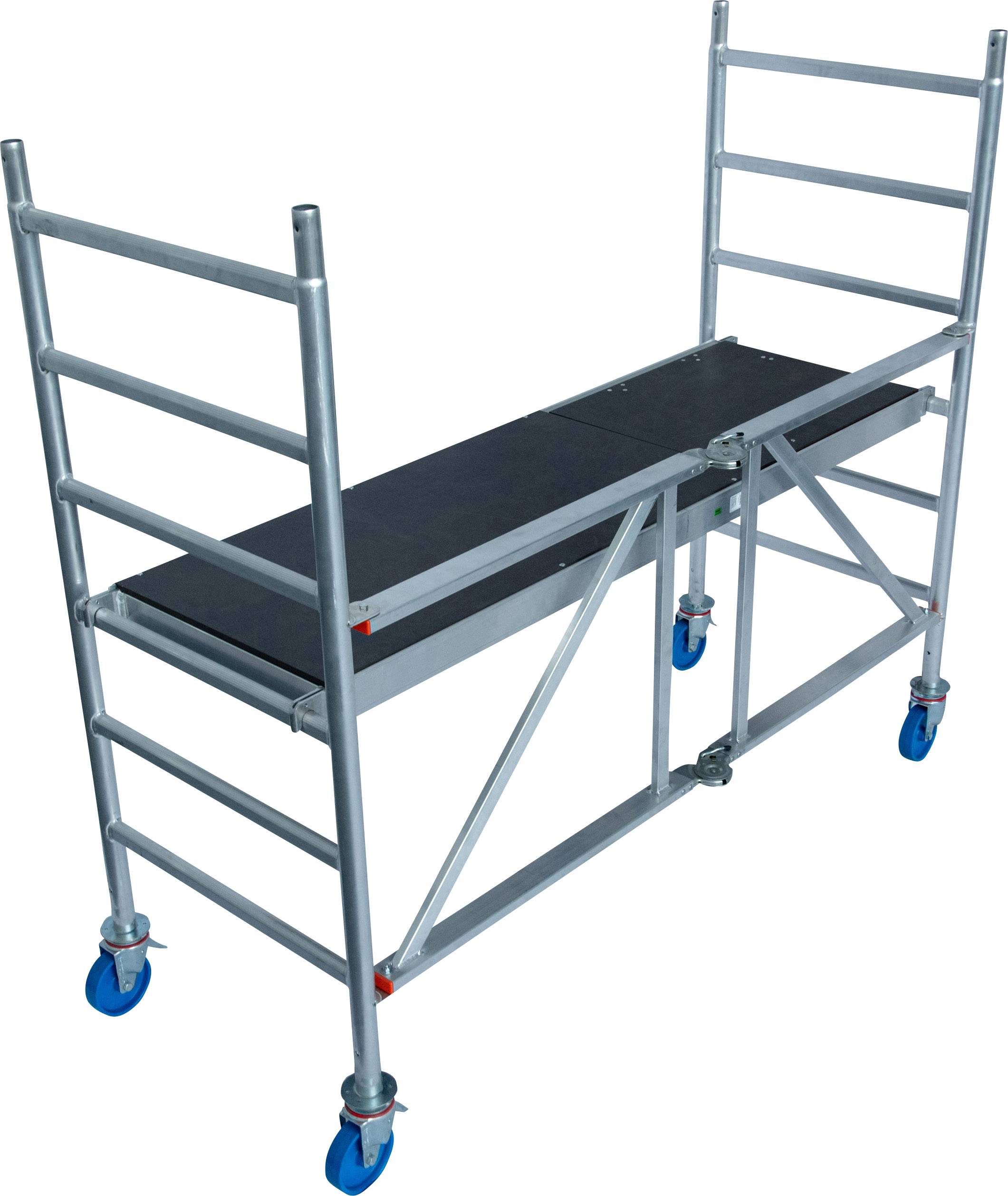 Krause 720009 STABILO Professional Aluminium Gerüst fahrbar Arbeitshöhe (max.): 3 m Silber 49.4 kg