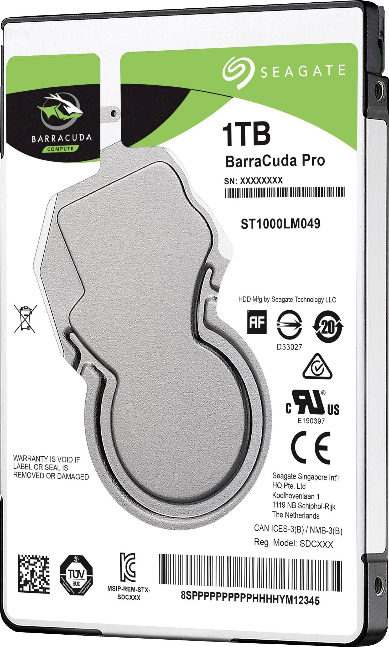 Seagate BarraCuda® Pro 1TB Interne Festplatte 6.35cm (2.5 Zoll) SATA III ST1000LM049 Bulk