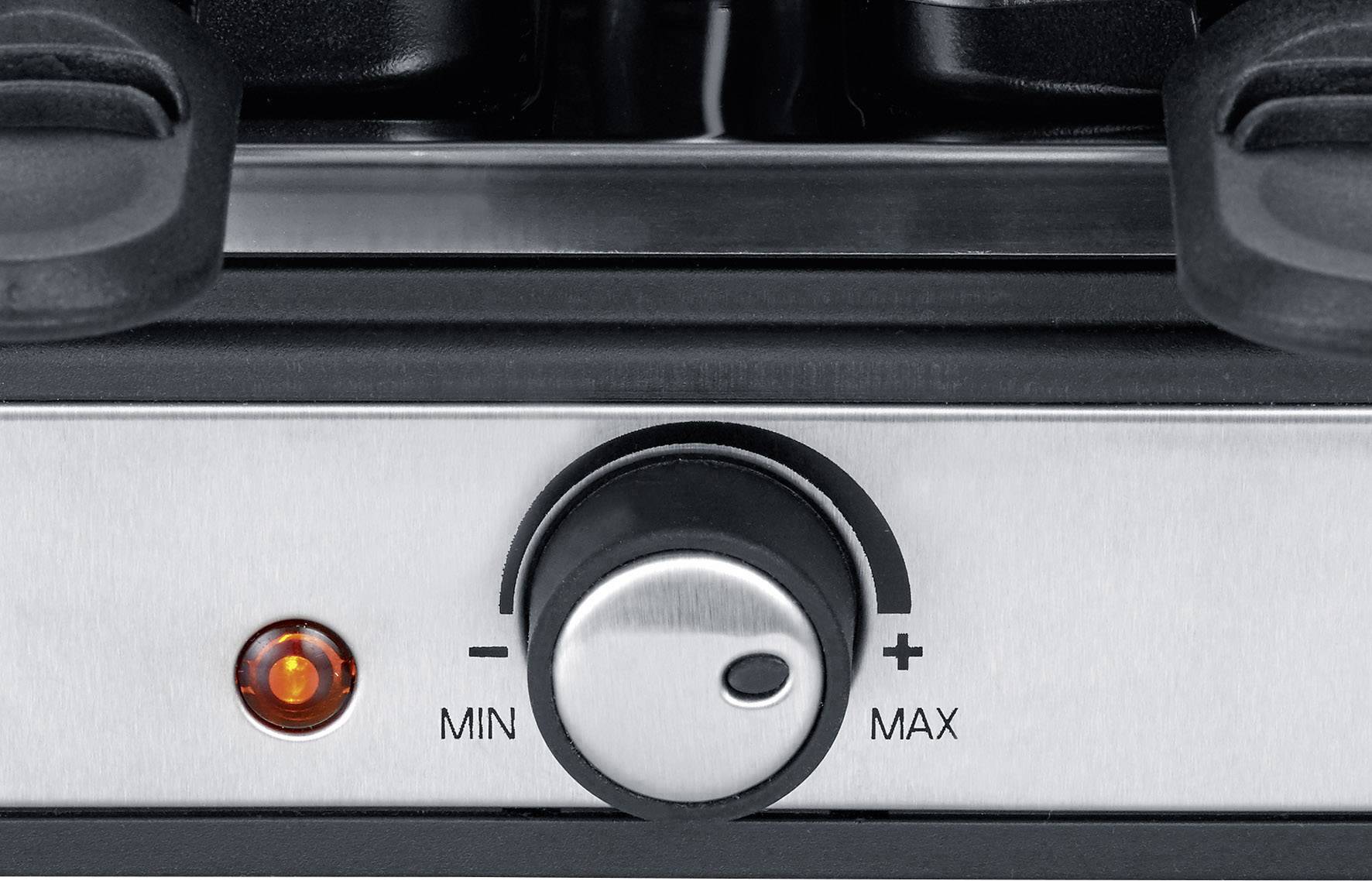 Severin RG2344 Raclette 8Pfännchen Edelstahl, Schwarz