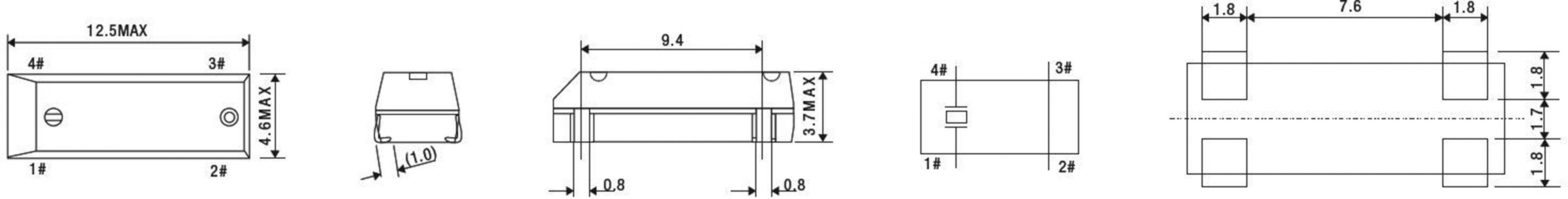 Qantek Quarzkristall QCP916.9344F16B35R SMD 1000 St. Tape on Full reel