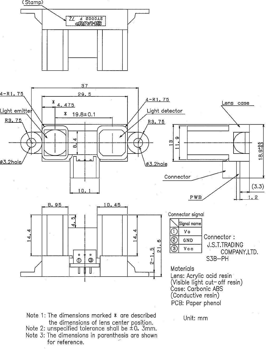 Sharp GP2Y0D02YK Abstandssensor 1 St. 5 V/DC Reichweite max. (im Freifeld): 150 cm