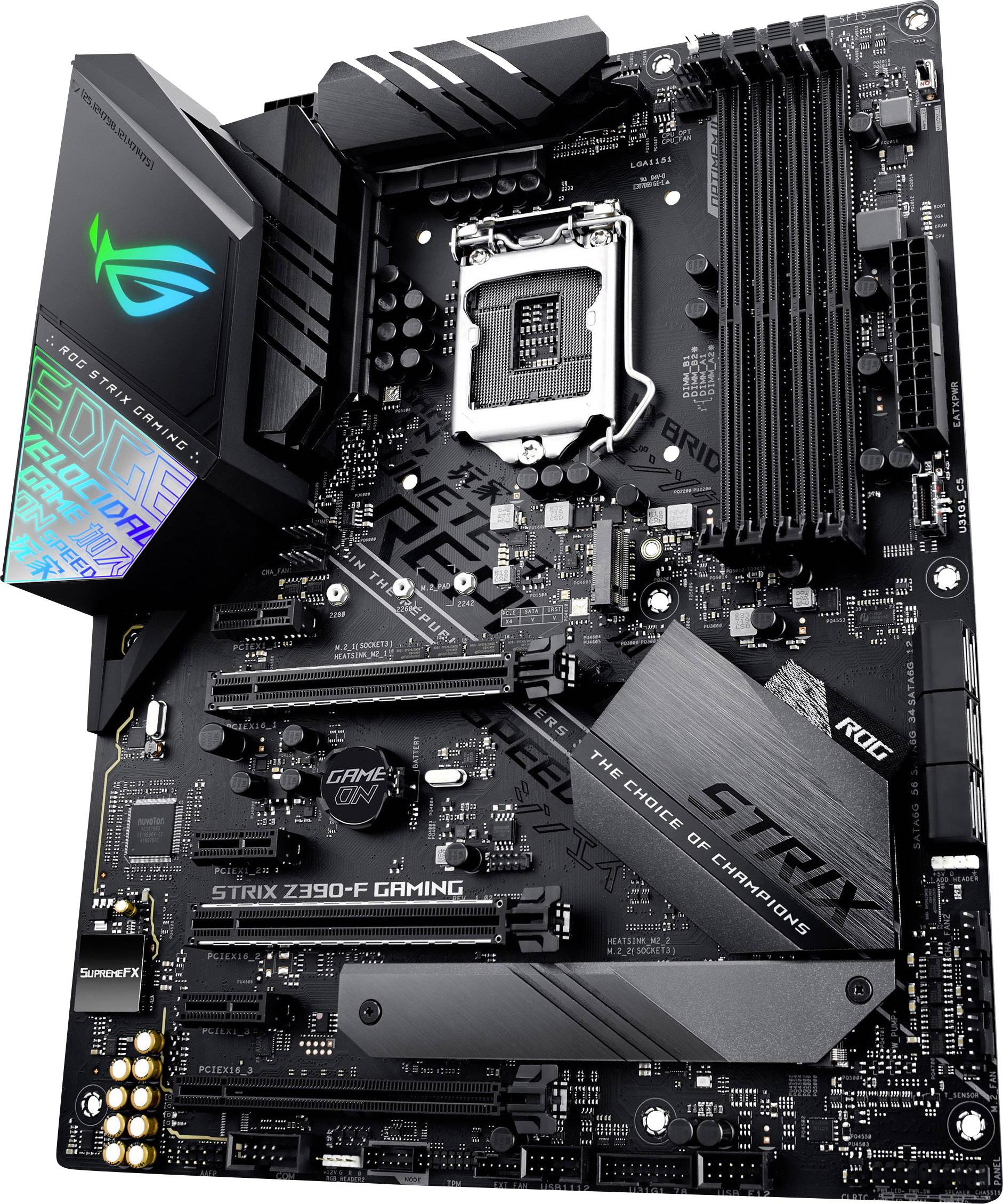 Asus ROG STRIX Z390-F GAMING Mainboard Sockel Intel® 1151v2 Formfaktor ATX Mainboard-Chipsatz Intel® Z390