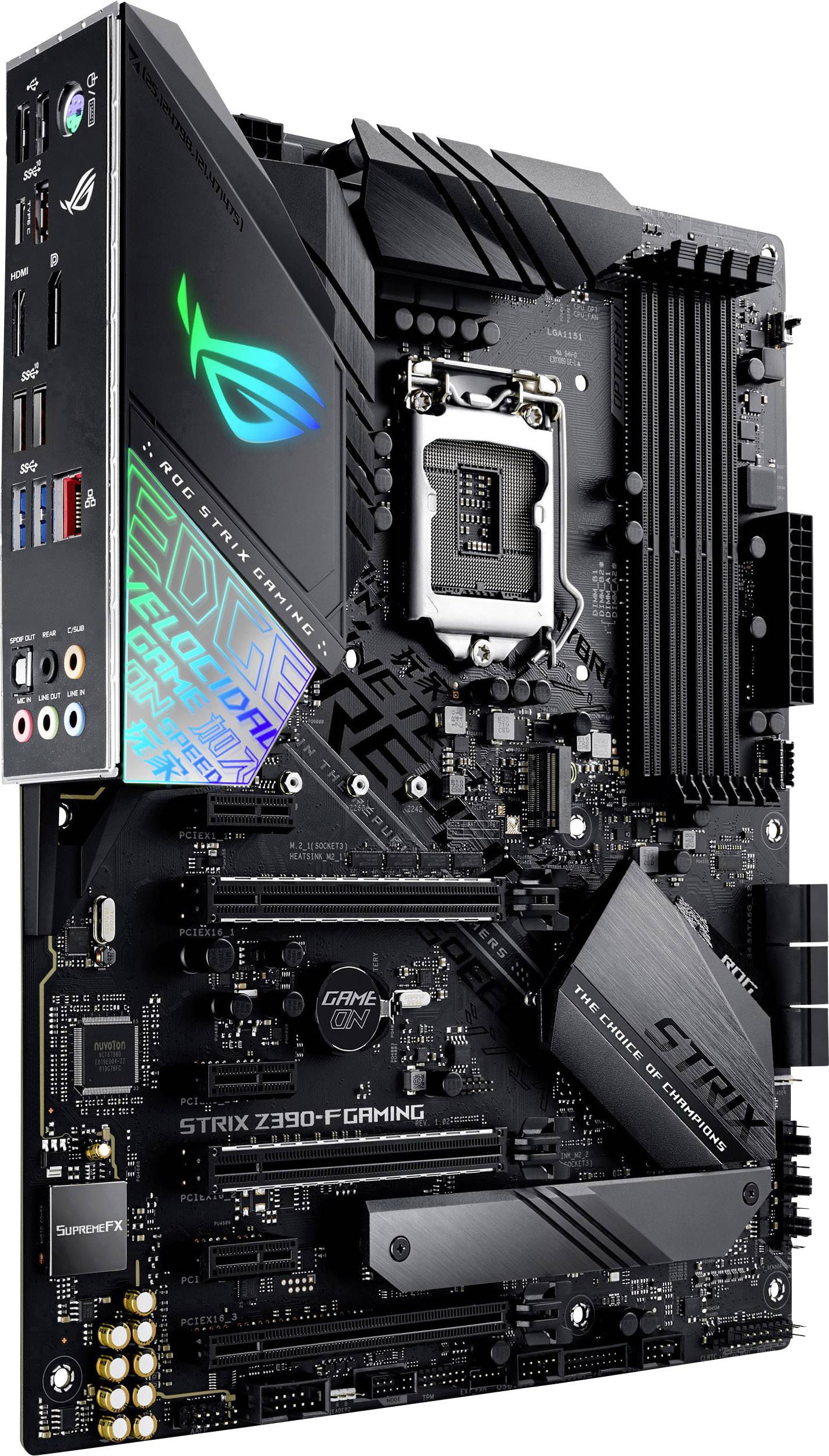 Asus ROG STRIX Z390-F GAMING Mainboard Sockel Intel® 1151v2 Formfaktor ATX Mainboard-Chipsatz Intel® Z390