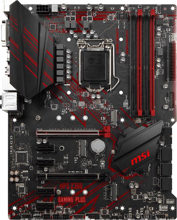 MSI Gaming MPG Z390 GAMING PLUS Mainboard Sockel (PC) Intel® 1151v2 Formfaktor (Details) ATX Mainboard-Chipsatz Intel® Z390