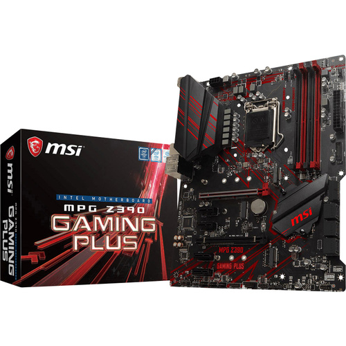 MSI Gaming MPG Z390 GAMING PLUS Mainboard Sockel (PC) Intel® 1151v2 Formfaktor (Details) ATX Mainboard-Chipsatz Intel® Z390