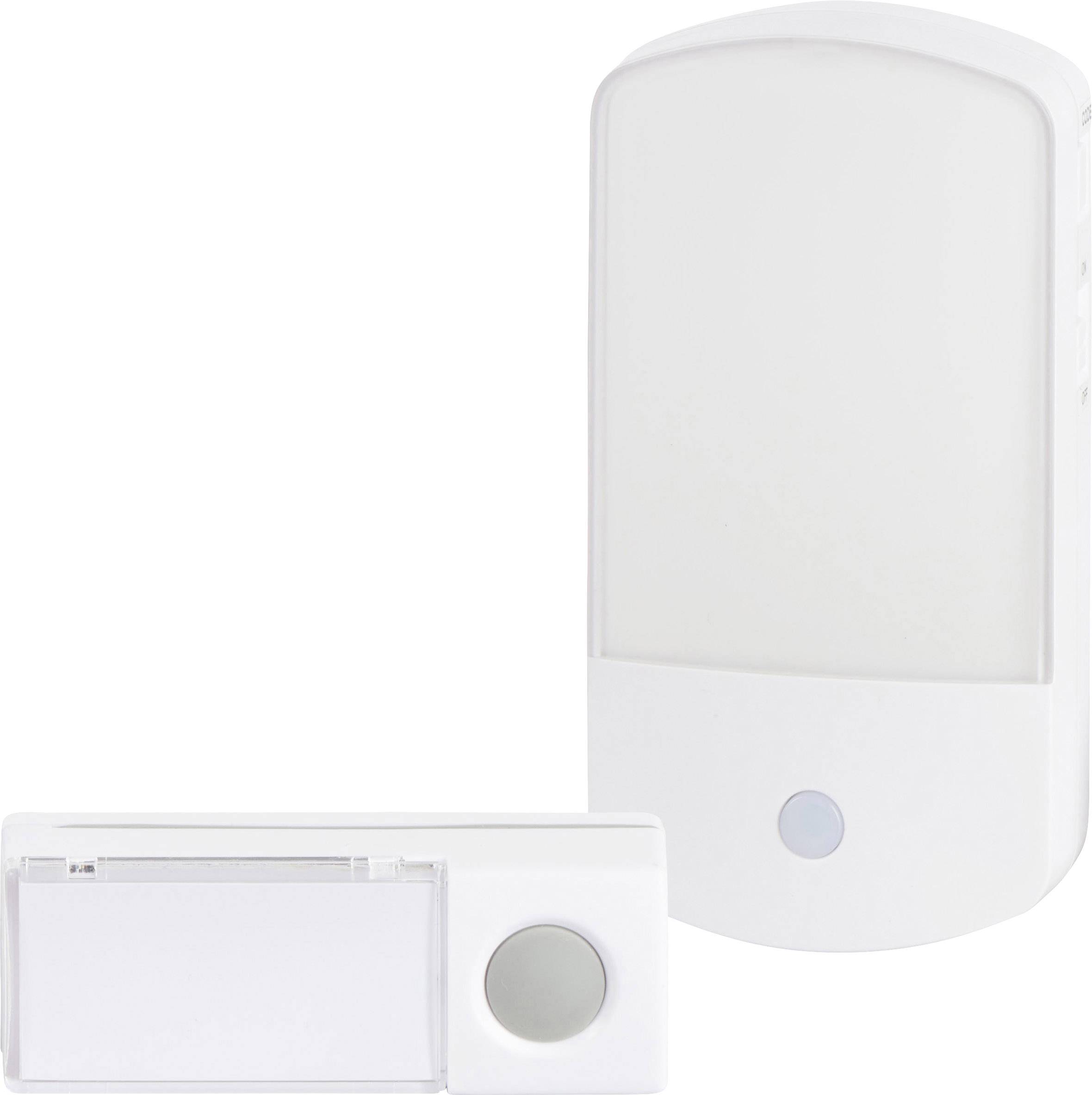 Funkgong Komplett-Set mit Namensschild, mit Blitzlicht, mit automatischem Nachtlicht Heidemann 70828 HX Nightlight 230 V