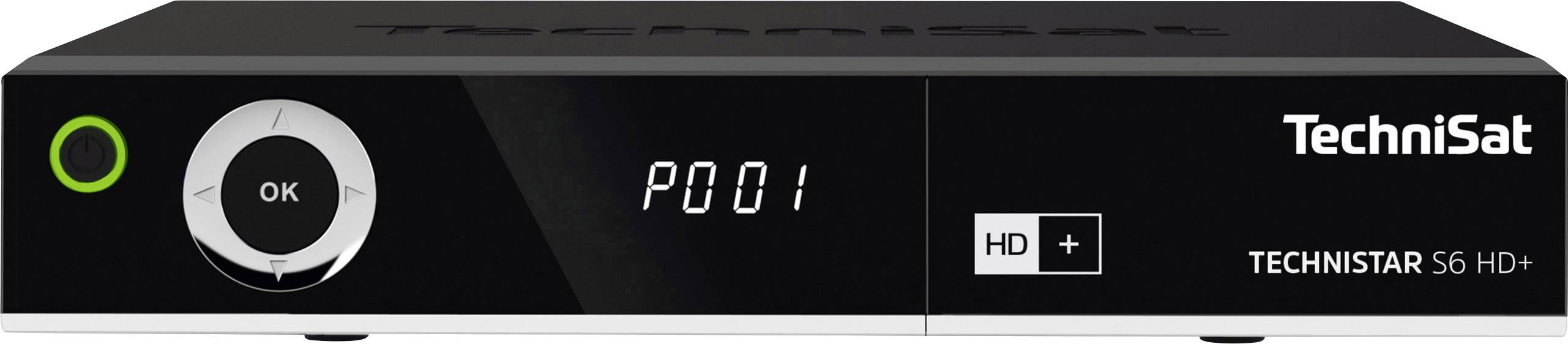 TechniSat TECHNISTAR S6 HD+ HD-SAT-Receiver inklusive HD+ Karte, Aufnahmefunktion, CI+ Schacht, Conax-Entschlüsselung, Kartenleser, LAN-fähig Anzahl