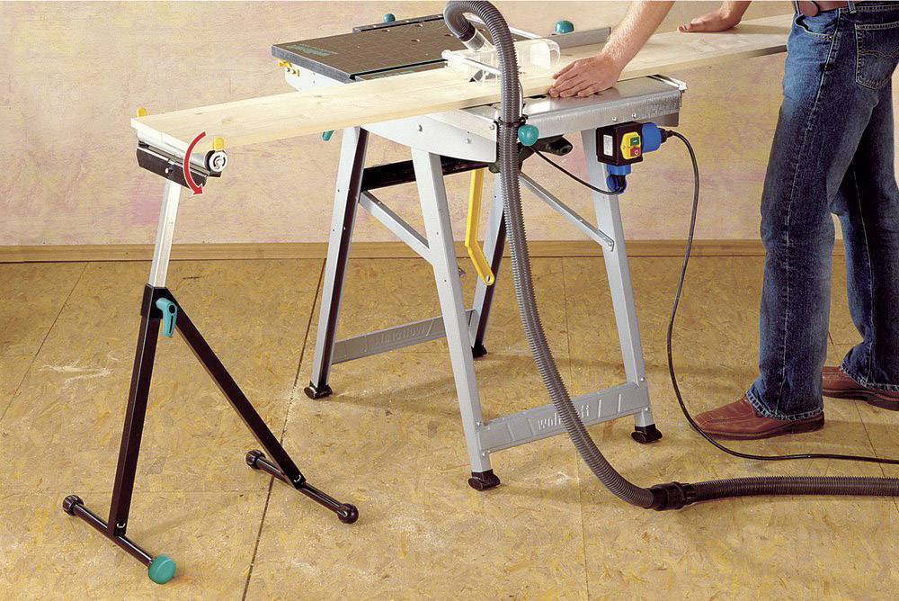 Wolfcraft 6119973 Rollenbock höhenverstellbar, klappbar 60kg 3.9kg 1St.