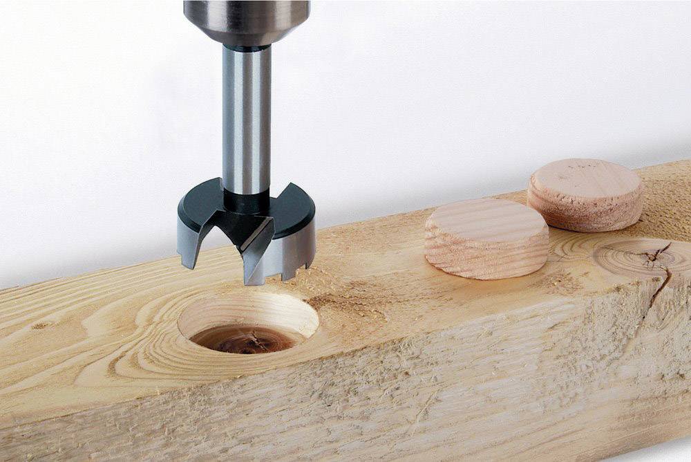 Wolfcraft 1002000 Forstnerbohrer 5teilig 15 mm, 20 mm, 25 mm, 30 mm, 35mm 5St.