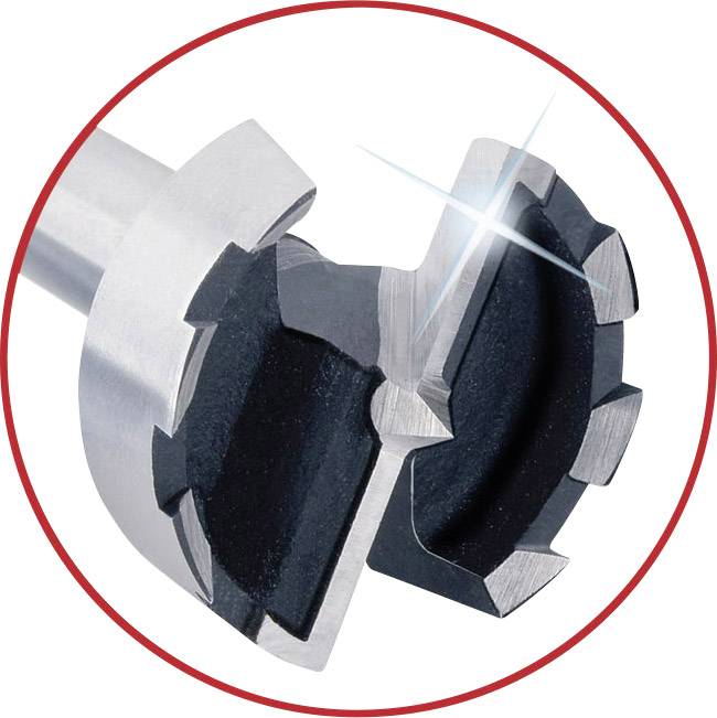 Wolfcraft 1002000 Forstnerbohrer 5teilig 15 mm, 20 mm, 25 mm, 30 mm, 35mm 5St.