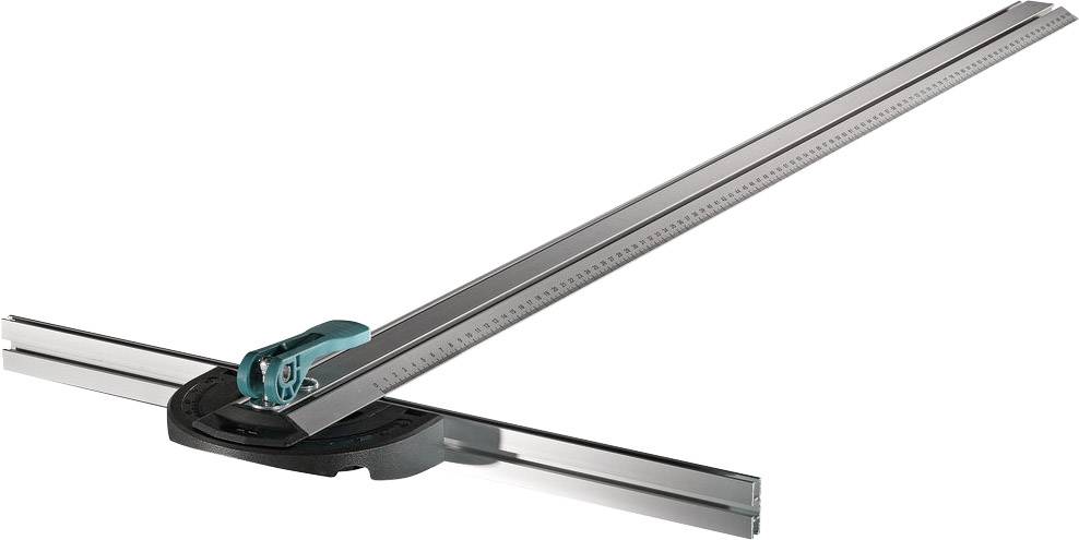 Ein Winkelmesser mit einem langen, graduierten Arm und einem drehbaren Zentrum, ideal zum präzisen Messen und Zeichnen von Winkeln.