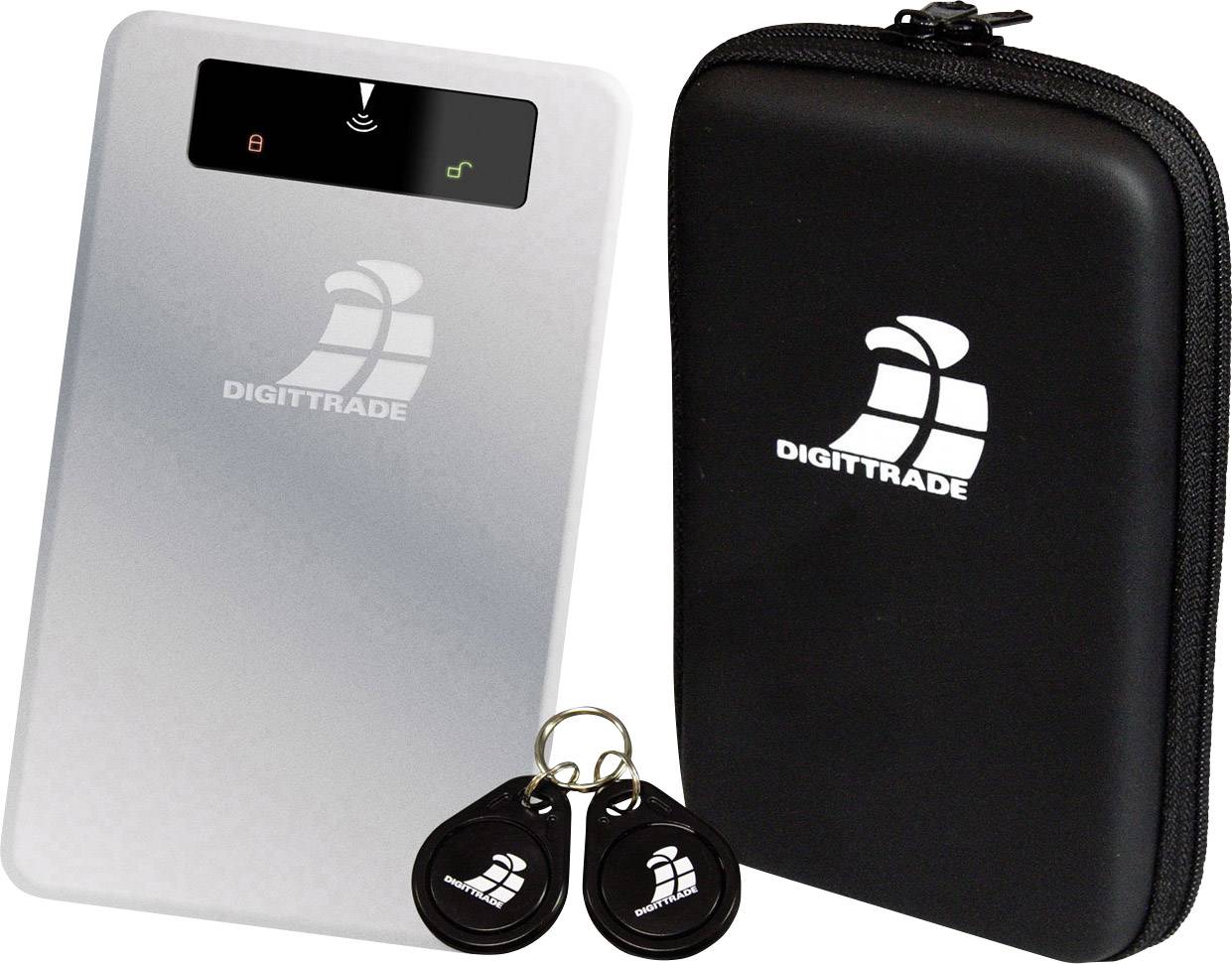 Digittrade RS256 2TB Externe RFID Security Festplatte 6.35cm (2.5 Zoll) USB 3.2 Gen 1 (USB 3.0) Silber DG-RS256-2000