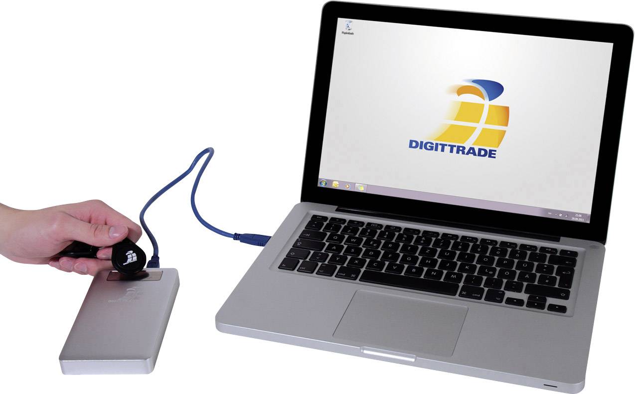 Digittrade RS256 RFID Security 250GB Externe SSD USB 3.2 Gen 1 (USB 3.0) Silber, Silber/Ahorn DG-RS256-250SSD