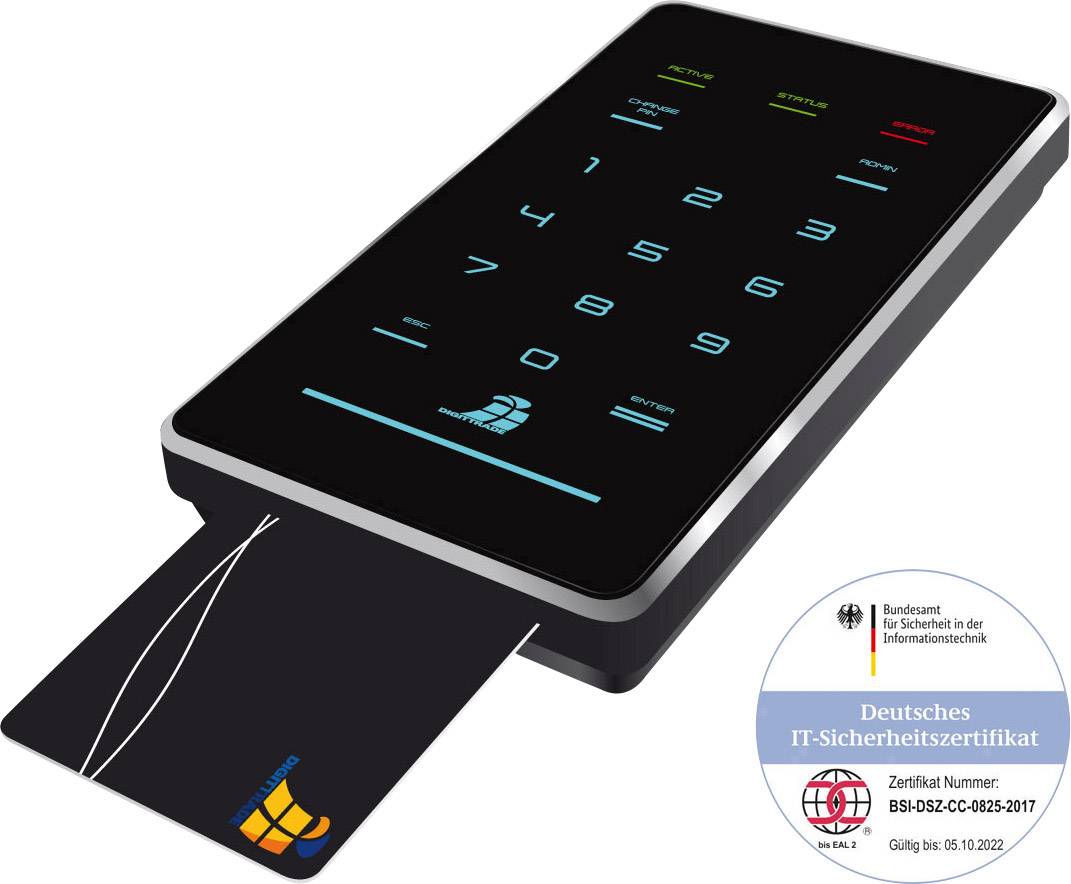 Digittrade HS256 S3 1TB Externe Festplatte 6.35cm (2.5 Zoll) USB 3.2 Gen 1 (USB 3.0) Schwarz DG-HS256S3-500GB