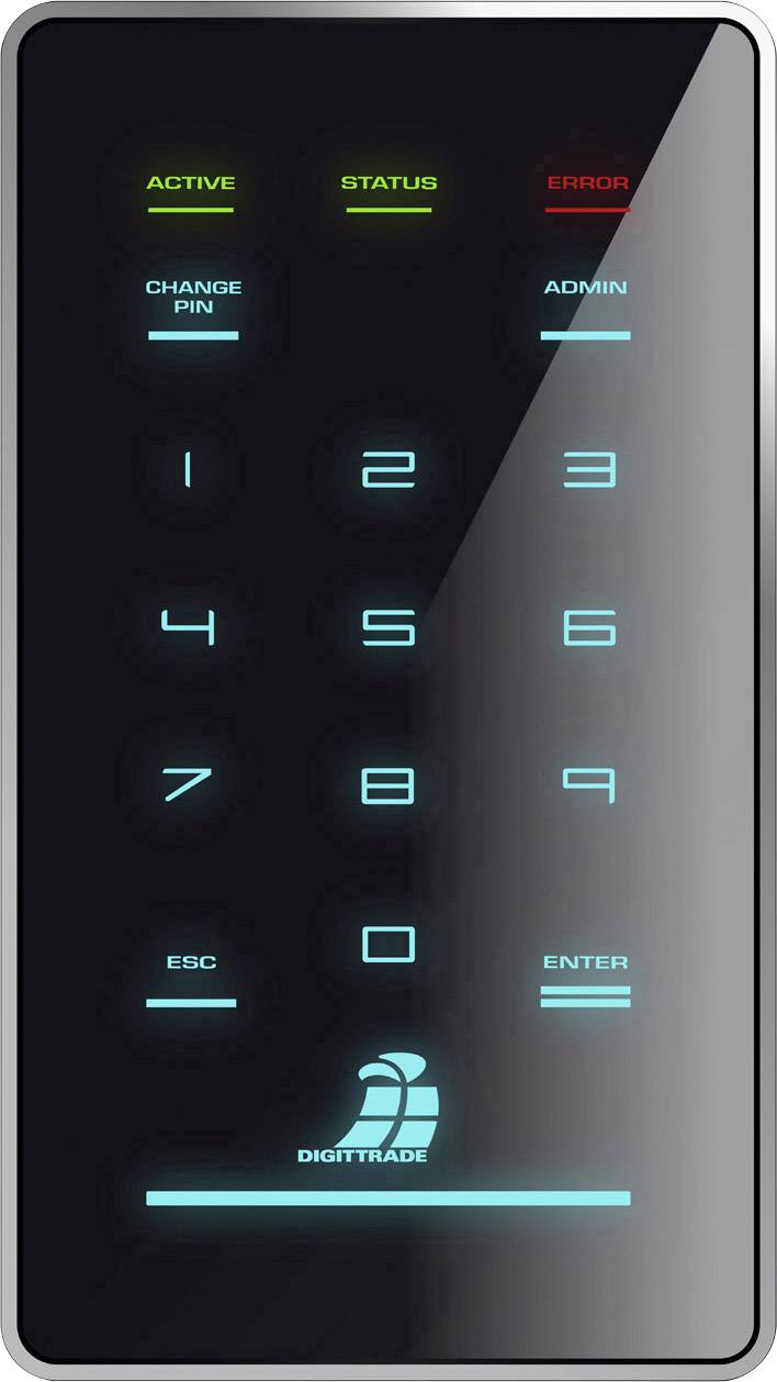 Digittrade HS256 S3 1TB Externe Festplatte 6.35cm (2.5 Zoll) USB 3.2 Gen 1 (USB 3.0) Schwarz DG-HS256S3-500GB