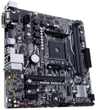 Asus PRIME B350M-K Mainboard Sockel AMD AM4 Formfaktor Micro-ATX Mainboard-Chipsatz AMD® B350