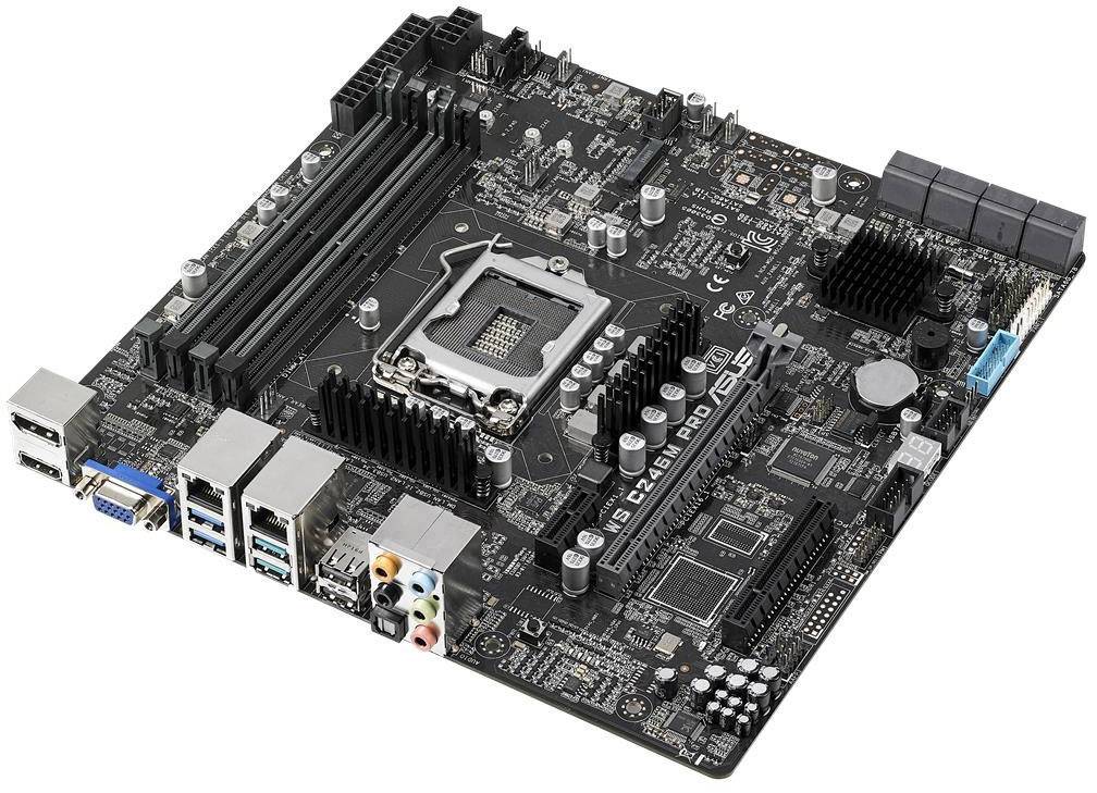 Asus MB WS C246M PRO C246 PCH Mainboard Sockel (PC) Intel® LGA 1151 Formfaktor (Details) Micro-ATX Mainboard-Chipsatz Intel® C246