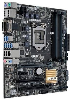 Asus Q170M-C/CSM mATX Mainboard Sockel Intel® 1151 Formfaktor Micro-ATX Mainboard-Chipsatz Intel® Q170