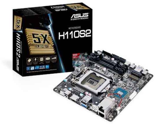 Asus H110S2/CSM Mini STX Mainboard Sockel Intel® 1151 Formfaktor Mini-STX Mainboard-Chipsatz Intel® H110