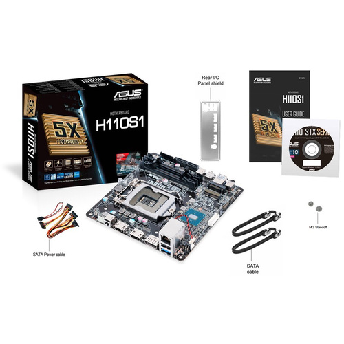 Asus H110S1/CSM Mini STX Mainboard Sockel Intel® 1151 Formfaktor Mini-STX Mainboard-Chipsatz Intel® H110