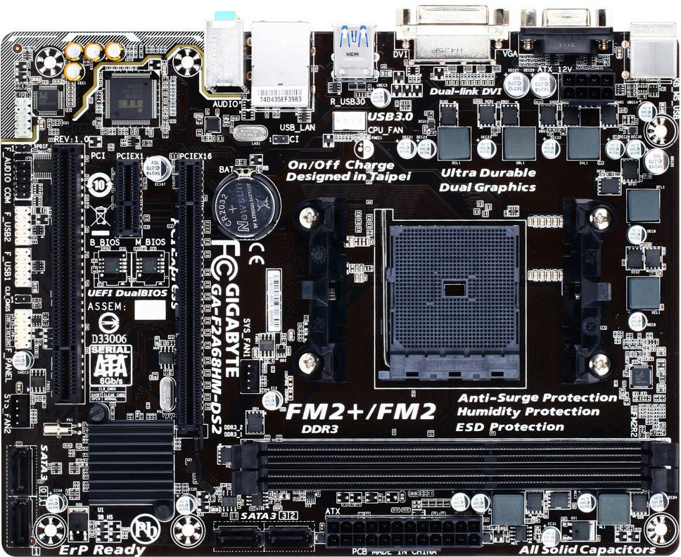 Gigabyte GA-F2A68HM-DS2 (FM2+) (D)