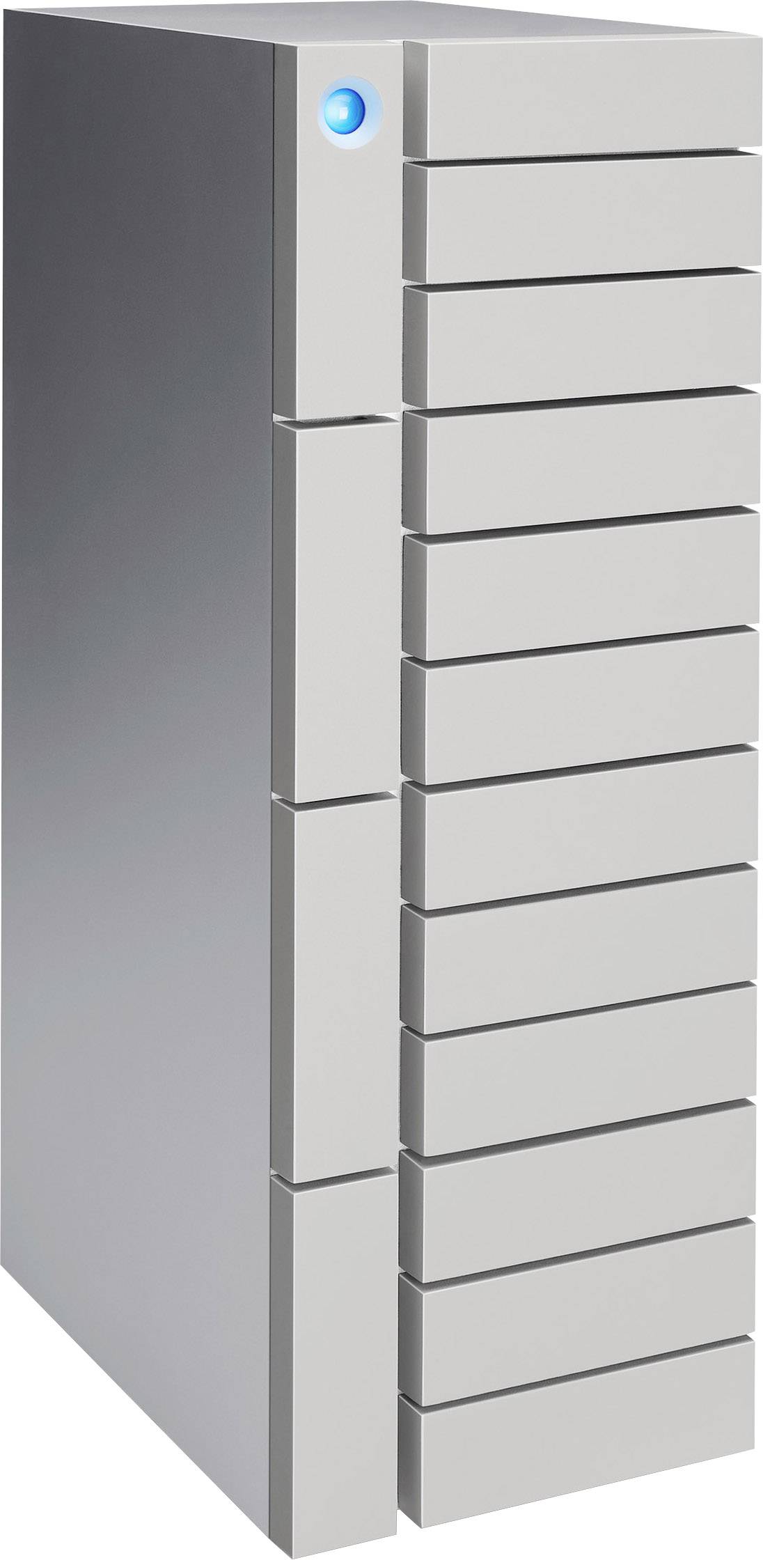 LaCie 12big 48TB Externes Multi-Festplatten-System Thunderbolt 3, USB 3.2 Gen 2 (USB 3.1) Silber STFJ48000400