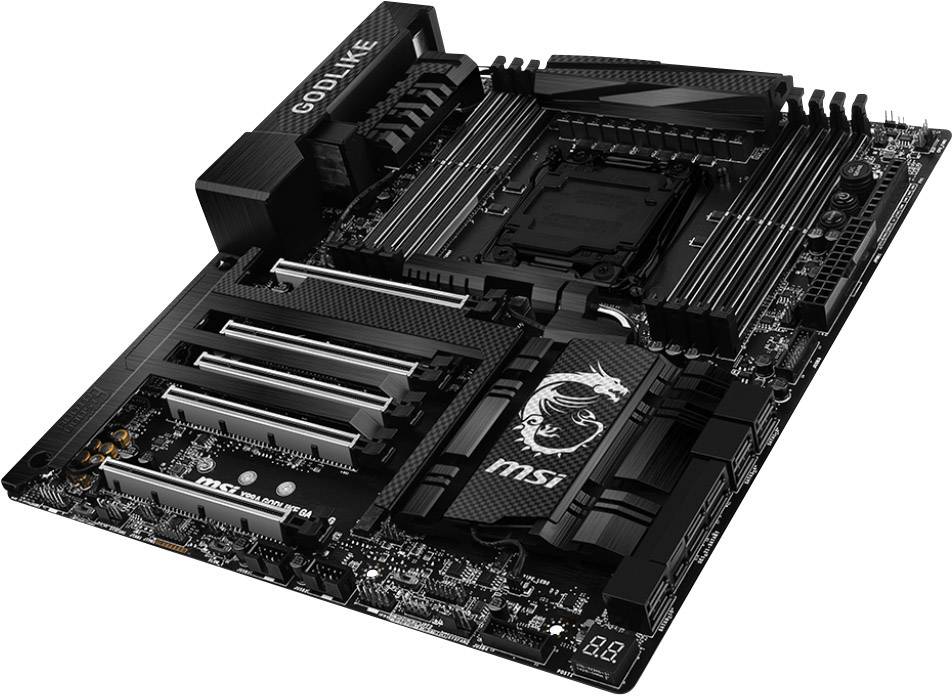 MSI Gaming X99A Godlike Gaming Carbon LGA2011-3 Mainboard Sockel Intel® 2011v3 Formfaktor E-ATX Mainboard-Chipsatz Intel® X99