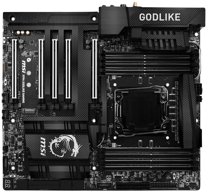 MSI Gaming X99A Godlike Gaming Carbon LGA2011-3 Mainboard Sockel Intel® 2011v3 Formfaktor E-ATX Mainboard-Chipsatz Intel® X99