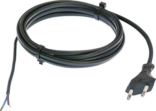 AS Schwabe 70642 Strom Anschlusskabel Schwarz 1.50 m