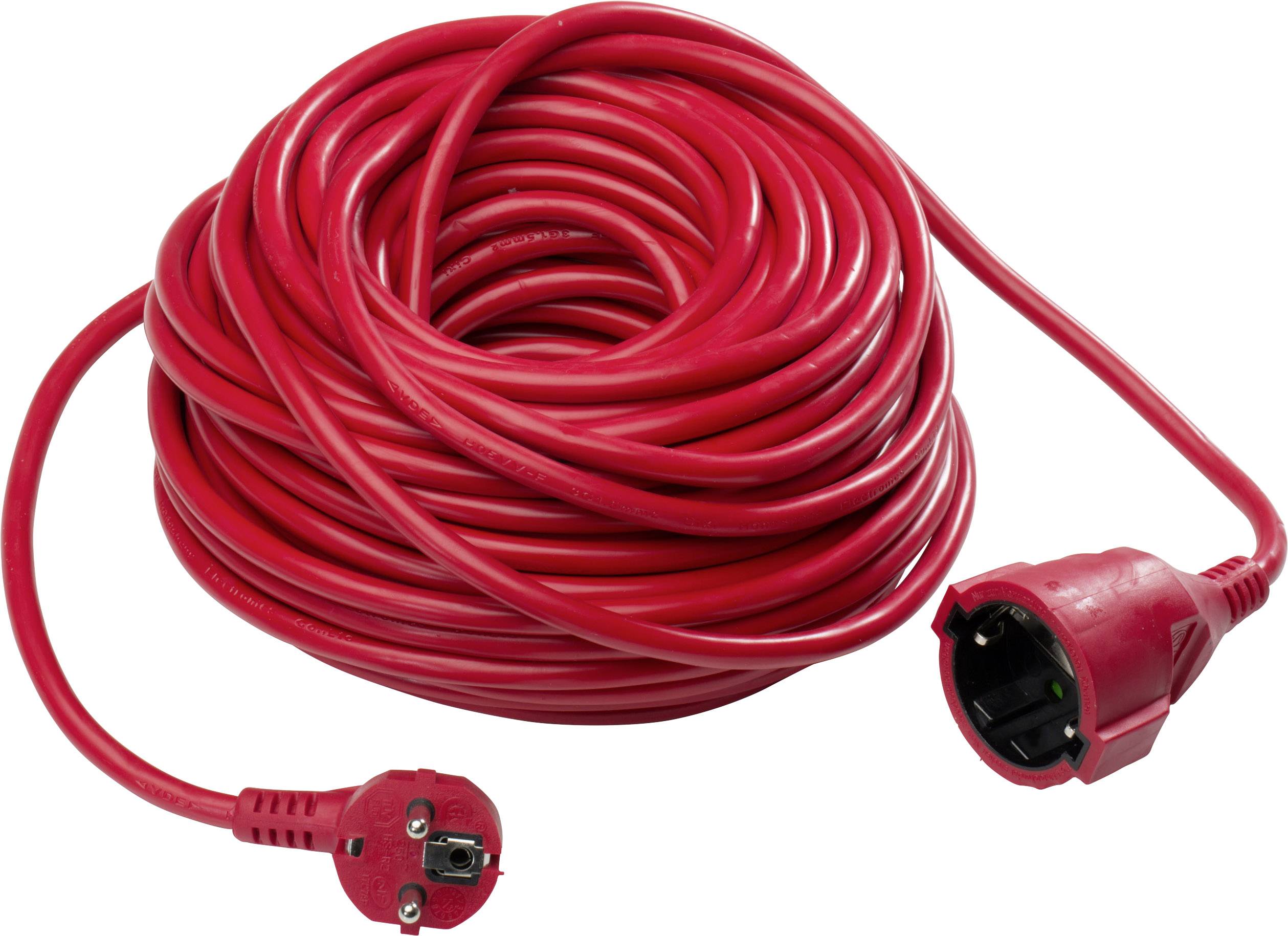 AS Schwabe 60359 Strom Verlängerungskabel 16A Rot 50.00m H05VV-F 3G 1,5mm²