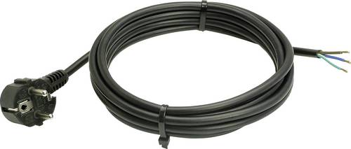 AS Schwabe 70832 Strom Anschlusskabel Schwarz 3.00 m