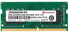 Transcend 4GB JM DDR4 2666 SO-DIMM 1Rx8 Laptop-Arbeitsspeicher Modul 4 GB 1 x 4 GB 2666 MHz 260pin SO-DIMM CL19 JM2666HSH-4G