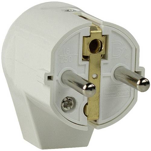 AS Schwabe 45041 Schutzkontakt-Winkelstecker Kunststoff 230 V Weiß IP20