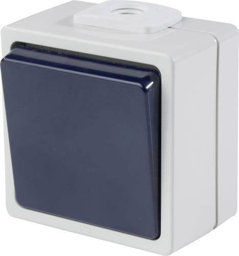 Image of AS Schwabe 62450 Aufputz-Schalter IP54 Grau