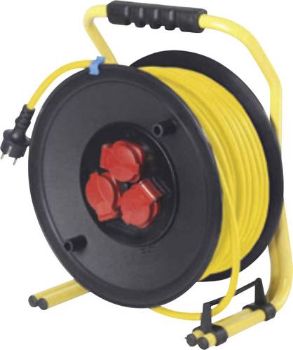 As - Schwabe 10631 Kabeltrommel 40.00m Gelb Schutzkontakt-Stecker