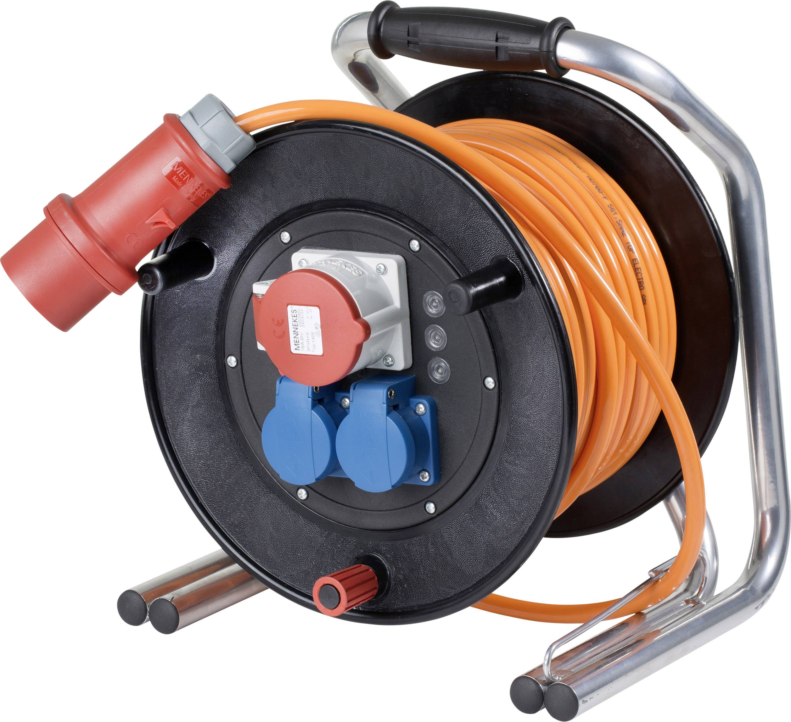 AS Schwabe 20752 Kabeltrommel 40.00m Orange CEE-Stecker 16A 5polig