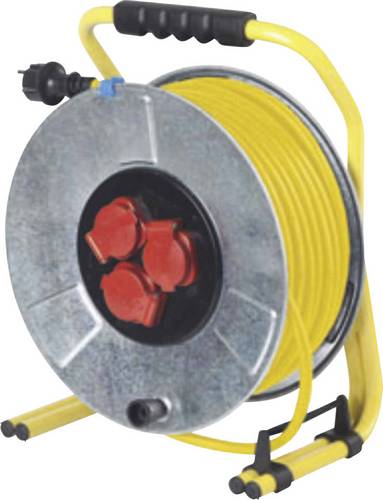 As - Schwabe 10732 Kabeltrommel 33.00m Gelb Schutzkontakt-Stecker