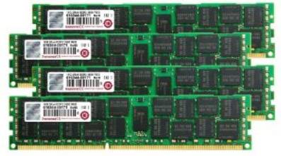 Transcend JetMemory PC-Arbeitsspeicher Kit Industrial DDR3 16 GB 4 x 4 GB ECC 1333 MHz 240pin DIMM CL9 9-9-9 TS16GJMA533N