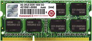 Transcend JetMemory Laptop-Arbeitsspeicher Kit Industrial DDR3 32 GB 4 x 8 GB 1600 MHz 204pin SO-DIMM CL11 TS32GJMA524H
