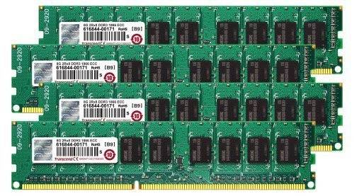 Transcend JetMemory PC-Arbeitsspeicher Kit Industrial DDR3 32 GB 4 x 8 GB ECC 1866 MHz 240pin DIMM CL13 13-13-13 TS32GJMA545H