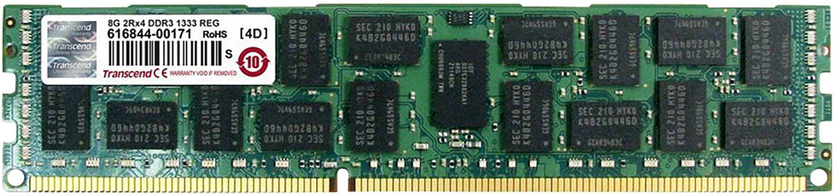 Transcend JetMemory PC-Arbeitsspeicher Modul Industrial DDR3 8 GB 1 x 8 GB ECC 1333 MHz 240pin DIMM CL9 TS8GJMA333Y