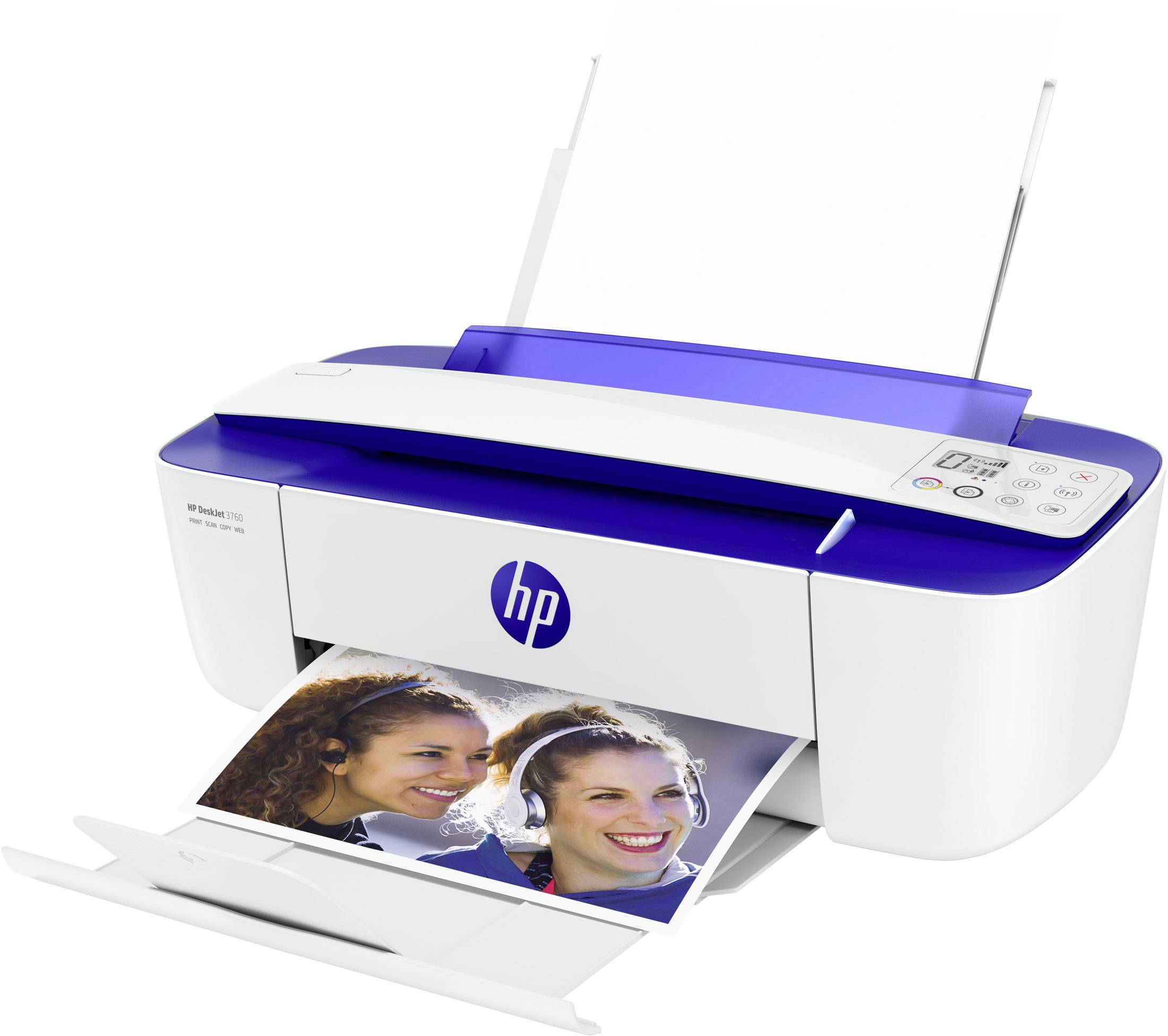 HP Deskjet 3760 All-in-One Farb Tintenstrahl Multifunktionsdrucker A4 Instant Ink, WLAN, ADF