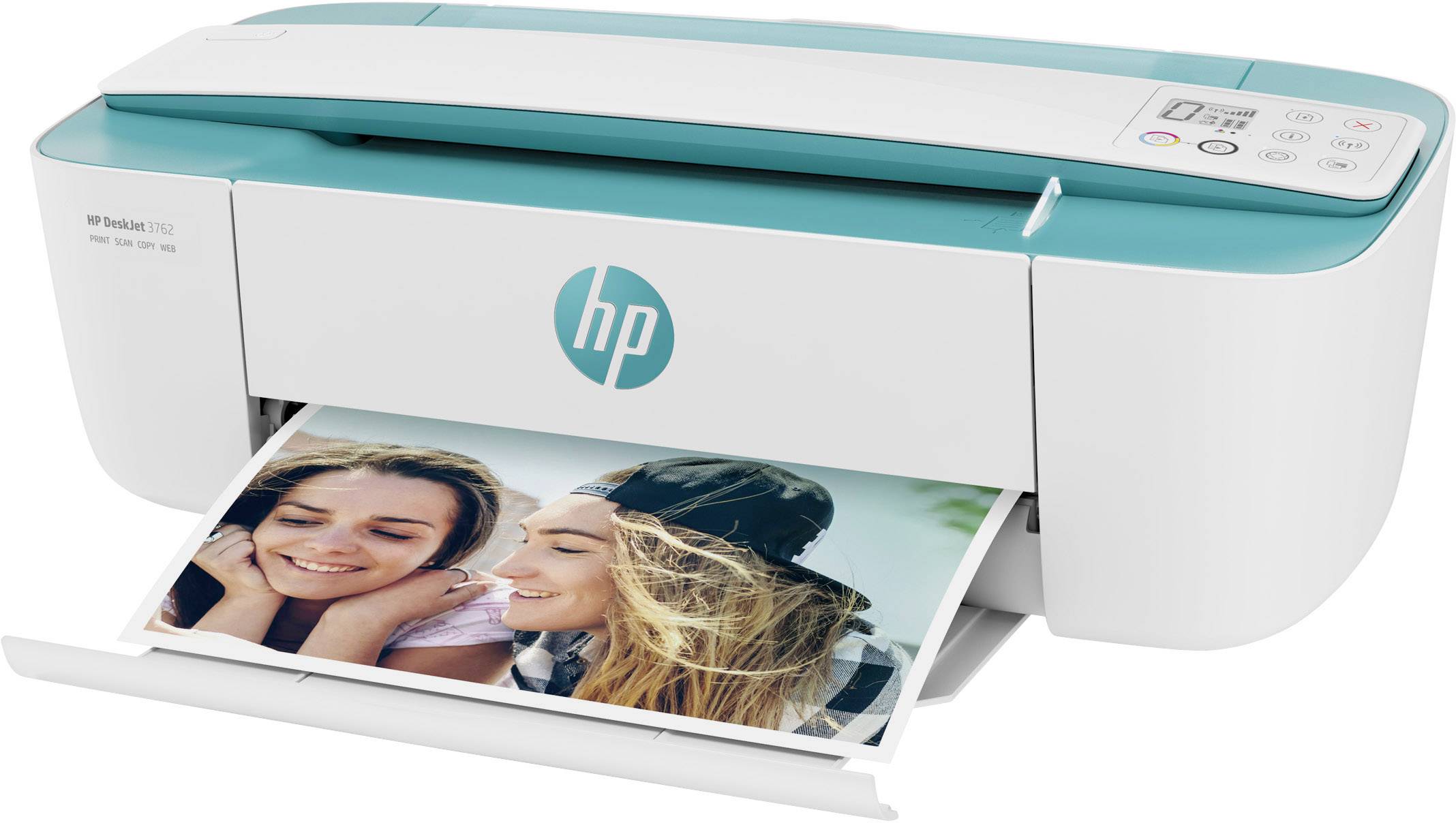 HP DeskJet 3762 Multifunktionsdrucker Tintenstrahl Farbe A4 Drucker, Scanner, Kopierer WLAN, ADF