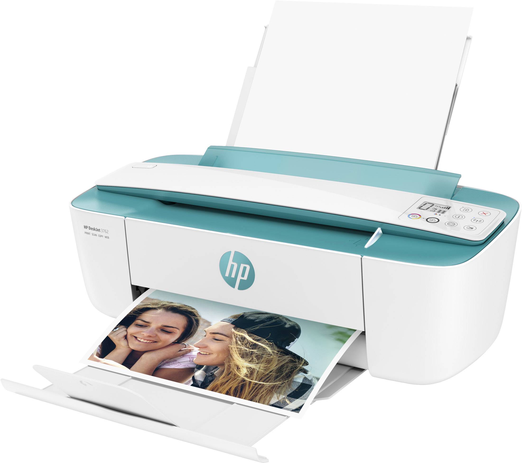 HP DeskJet 3762 Multifunktionsdrucker Tintenstrahl Farbe A4 Drucker, Scanner, Kopierer WLAN, ADF