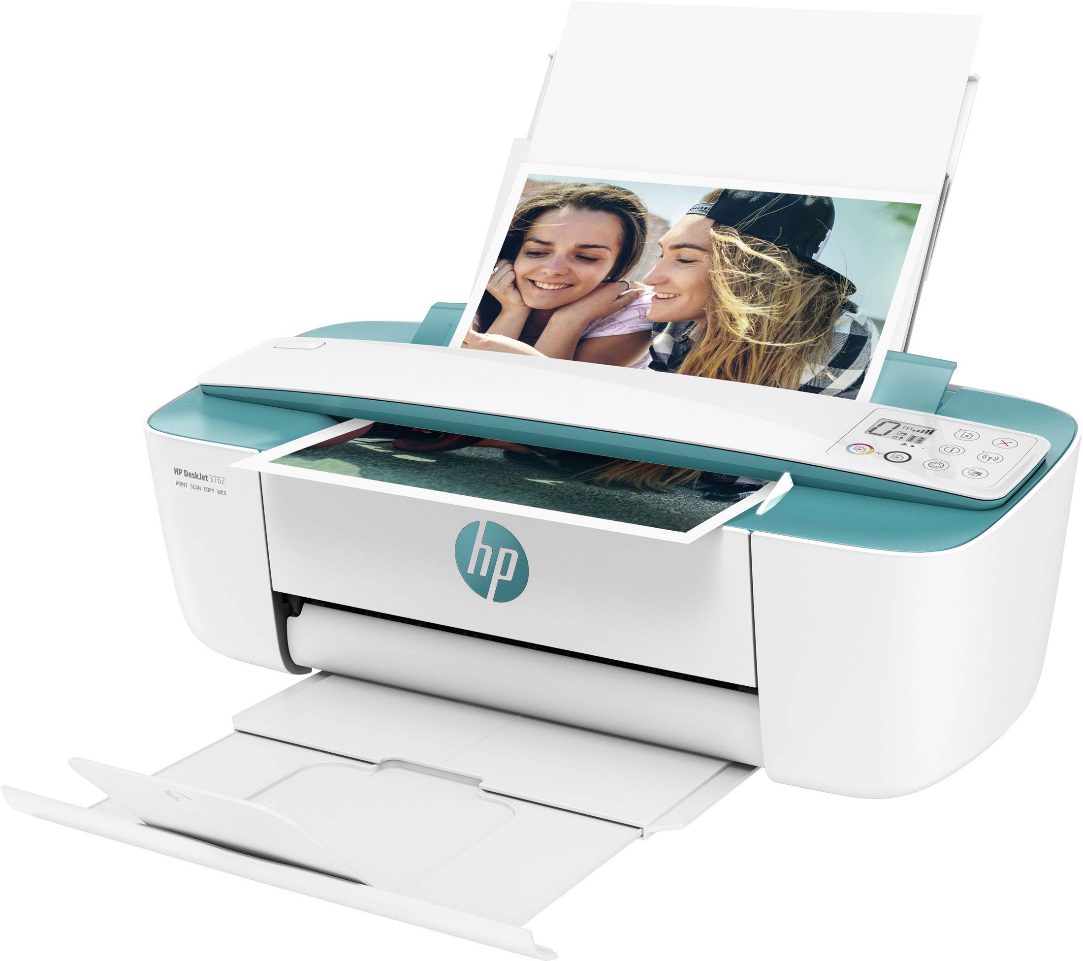 HP DeskJet 3762 Multifunktionsdrucker Tintenstrahl Farbe A4 Drucker, Scanner, Kopierer WLAN, ADF
