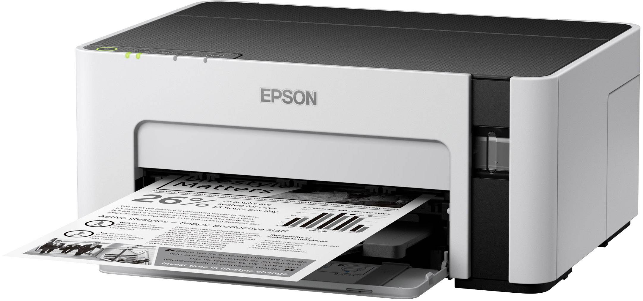 Epson EcoTank ET-M1120 Drucker Tintenstrahl Schwarz-Weiß A4 WLAN, Tintentank-System