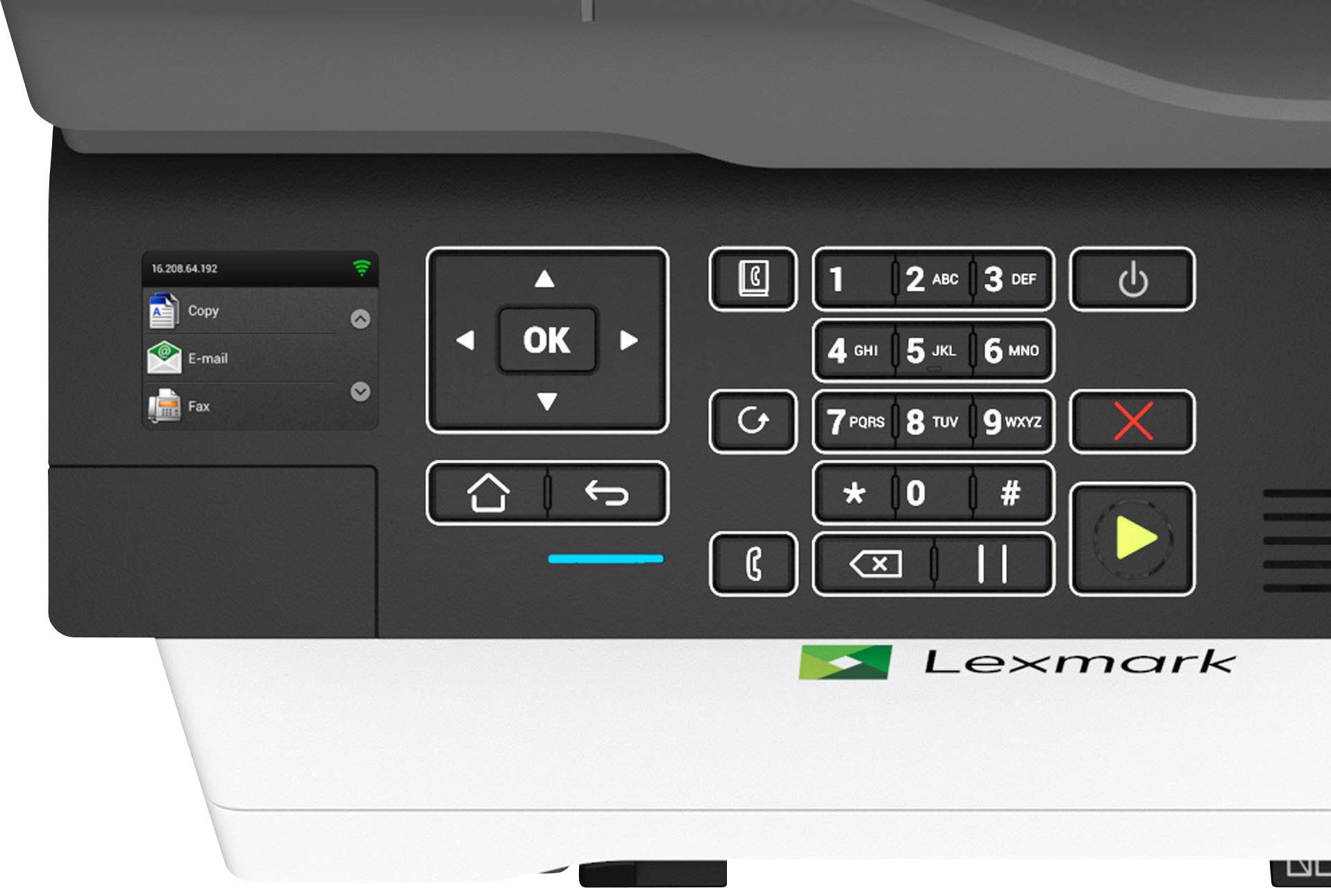 Lexmark MC2425adw Multifunktionsdrucker Laser Farbe A4 Drucker, Scanner, Kopierer, Fax LAN, WLAN, Duplex, Duplex-ADF