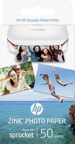 HP ZINK® PHOTO PAPER 1DE37A Fotodrucker Fotopapier 50 Blatt